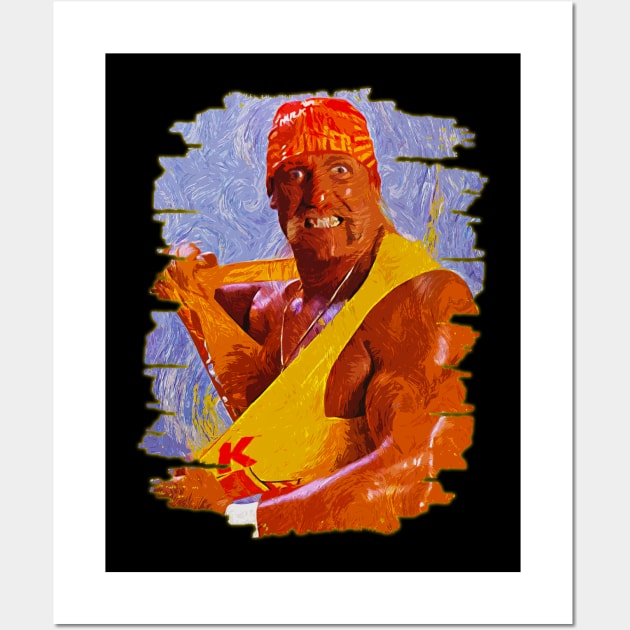 Hulk hogan | 90s WWE | Brush Art Wall Art by Nana On Here